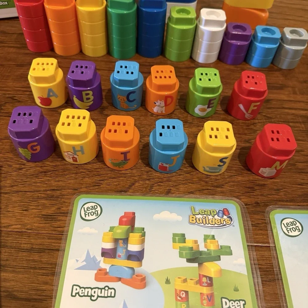 LeapFrog LeapBuilders 79 Piece Jumbo Box, Learning Blocks Toy Missing Letter K